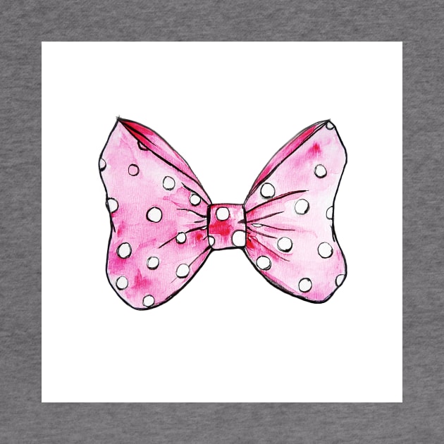 pink bow, minnie bow, pink minnie bow by Luba_Ost